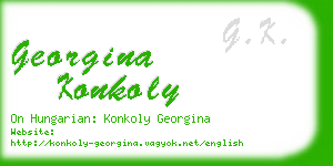 georgina konkoly business card